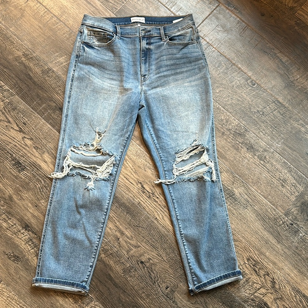 Studio Blue Jeans, heavier jean with good stretch.